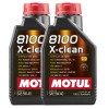 Ulei motor Motul 8100 X-Clean 5W40, 2 litri. DFP, A3/C3, BMW LL-04, MB 229.51, VW 505.00/505.01, Porsche A40, Renault RN 0700/0710