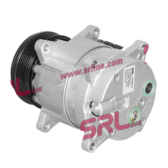 Compresor aer conditionat Citroen Berlingo, 1996-2002, motorizare 1.8 D/1.9 D/2.0 HDI, diesel si 1.8, benzina, rola curea 119 mm, 6 caneluri, tip San