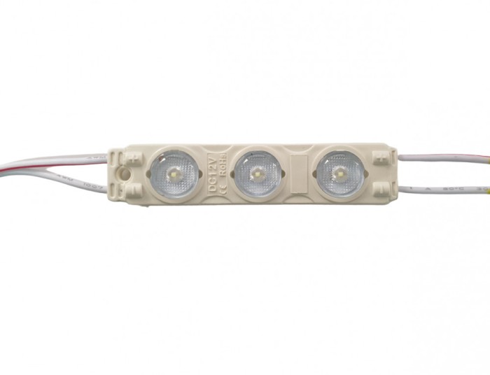 Modul led 12v 3 led-uri 2835 alb rece 1.5W