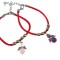 Set 2 bratari martisor cu ingerasi ametist si cuart roz