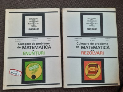 C. CARBUNARU--CULEGERE DE PROBLEME DE MATEMATICA - 1991.2 VOLU,ME foto