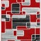 Traversa Covor, Cappuccino 16402, Rosu, Latime 100 cm, Diverse Lungimi, 1700 gr/mp