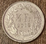 C50 - Moneda foarte veche - Elvetia - 1/2 franci - 2012