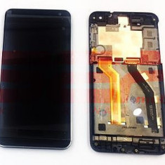 LCD+Touchscreen cu Rama HTC One E9 Plus / E9+ BLACK