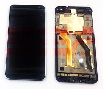 LCD+Touchscreen cu Rama HTC One E9 Plus / E9+ BLACK foto