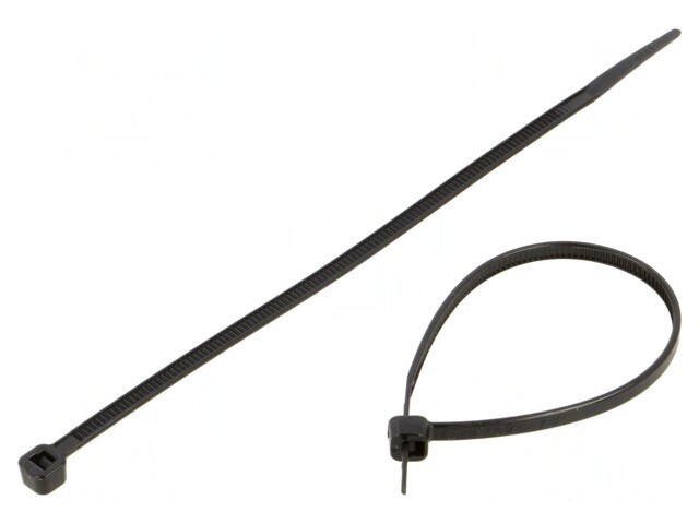 Colier de str&acirc;ngere poliamidă neagră 140mm 3,6mm