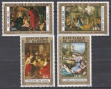 Dahomey 1975 - Crăciun - Picturi de Rubens, Raphael, Van Leyden, Le Brun, PA, MNH