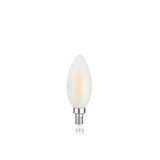 E14 oliva 4w 3000k cri80 satin Alb, Ideal Lux