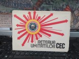 Hartă, Rețeaua unităților CEC, Rom&acirc;nia, București, Arad, Brașov, Cluj Napoca, Constanța, Craiova, Pitești, Ploiești, Suceava, Timișoara..., 1987, 013