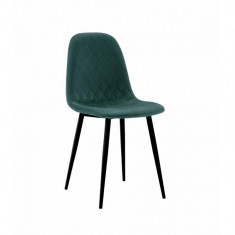 Set scaune living Heinner, 46 x 48 x 87 cm, catifea, 2 bucati, Verde