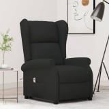 Cumpara ieftin Fotoliu cu ridicare, negru, material textil