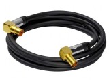Cablu Coaxial 75&Omega; 3m Negru, Goobay