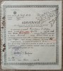 Adeverinta de trecere a patru clase primare Bucuresti 1930