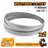 Panza Panglica Bimetal pentru Taietor cu Banda INGCO BBS130614, 1140 mm, 13x0.6 mm, 14-18 TPI, BI-Metal M42, pentru metal