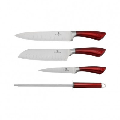 Set de cutite 4 piese Burgundy Line Berlinger Haus BH 2011 foto