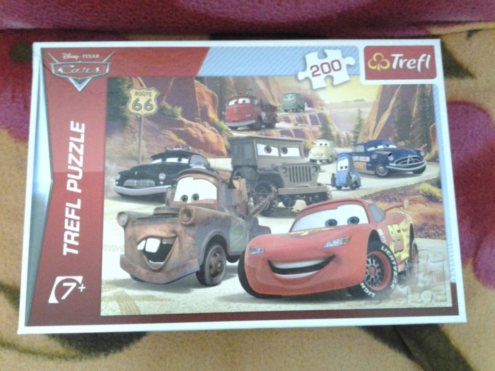 Puzzle Disney Cars McQueen 200 piese pentru copii +7 ani