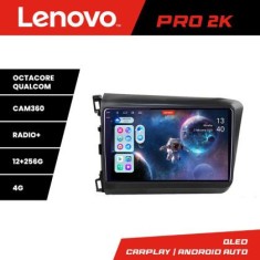 Navigatie Honda Civic 2012-2015 Lenovo Kit-132 8 core QLED 2K 12+256 360 Android Waze USB Navigatie Internet Youtube Radio CarStore Technology