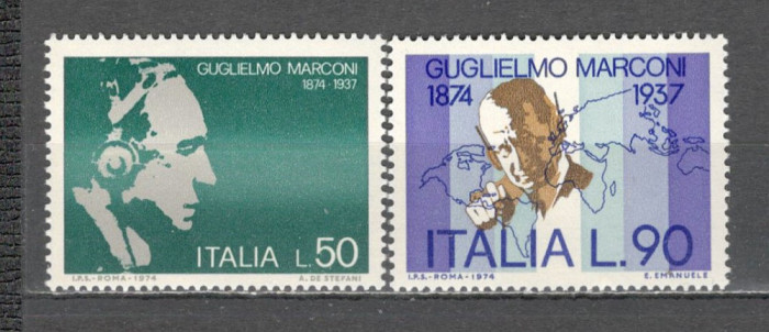Italia.1974 100 ani nastere G.Marconi-inventator telegrafia SI.845