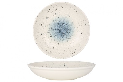 Rinart Farfurie ad&amp;acirc;ncă - Splash - Porţelan - 25 cm (1200cc) - set de 6 foto