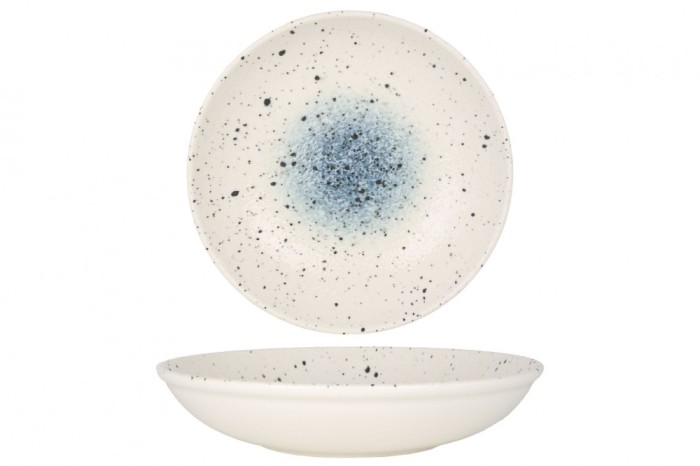 Rinart Farfurie ad&acirc;ncă - Splash - Porţelan - 25 cm (1200cc) - set de 6
