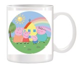 Cana alba personalizata cu Purcelusa Peppa, Peppa Pig, Disney, INOVATIX&reg;. 330ml, Oem