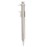 Pix Multifunctional 3 in 1 MyStyle: Rigla, Subler, Corp Argintiu, Cerneala Albastra, Retractabil