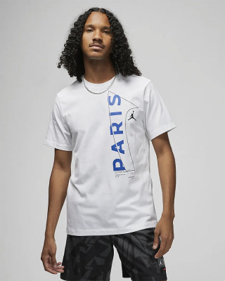 Paris Saint Germain tricou de bărbați Jordan white - XXL foto