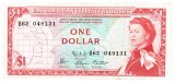 Insulele Caraibe Eastern Caribbean 1 Dolar 1965 P-13 Seria 049131