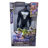 Figurina Spiderman negru cu lumini si sunet