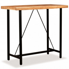 vidaXL Masă de bar, lemn masiv de acacia, 120 x 60 x 107 cm 245436