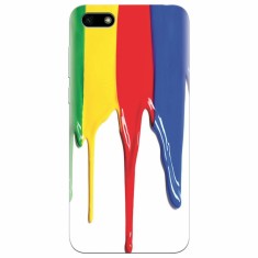 Husa silicon pentru Huawei Y5 Prime 2018, Dripping Colorful Paint