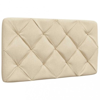 Gossi perna pentru tablie de pat, crem, 90 cm, material textil foto