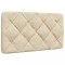 Gossi perna pentru tablie de pat, crem, 90 cm, material textil