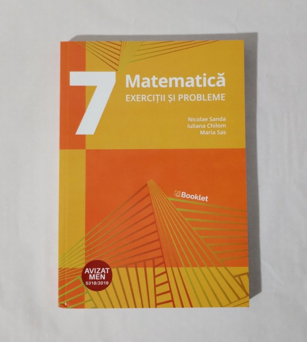 Matematica cls. a 7-a. Exercitii si probleme, Nicolae Sanda, 2022