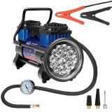 Cumpara ieftin Compresor aer12V 300 W 2 CILINDRI 60L CU LANTERNA LED