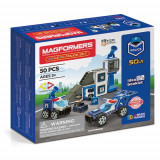 Set magnetic Magformers - Uimitorul set de politie, Clics toys