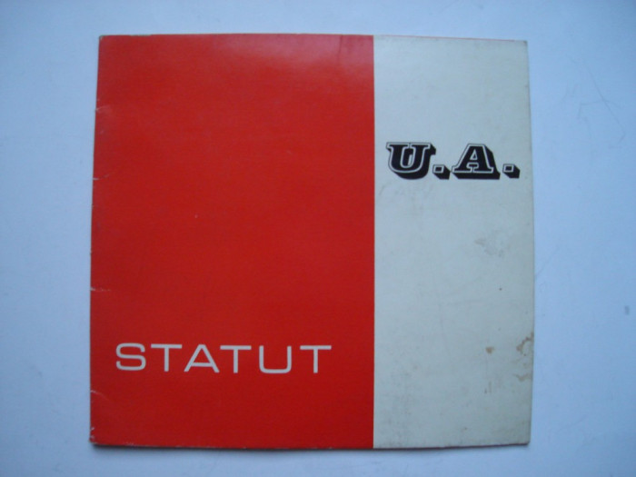 Statut Uniunea Arhitectilor din RSR 1971