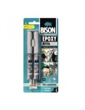Adeziv Bicomponent Metalic Bison Epoxy Metal 2x12ml, Reparații Auto, Rezistent, Umple Fisuri, Ideal Metal