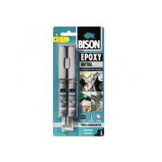 Adeziv bicomponent cu aspect metalic Bison Epoxy Metal 2x12ml