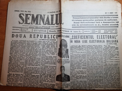 semnalul 9 august 1945-articol despre bomba atomioca foto