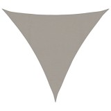 Cumpara ieftin Panza parasolar, nisipiu, triunghiular, 4x4x4 m, HDPE, 160 g/m&sup2;