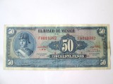 Rara! Mexic 50 Pesos 1969 la cel mai mic pret,bancnota din imagini