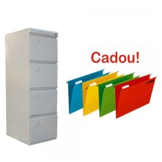 CLASIFICATOR METALIC CU 4 SERTARE ECO+, +CADOU!!! (10 Dosare suspendabile Bantex))