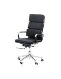 Scaun directorial OFF 808, piele ecologica, mecanism de balans, baza metalica, rotativ, inaltime ajustabila, 110 kg