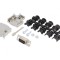 Conector D-Sub 9-pin Femeie pentru Cablu Negru Set Complet