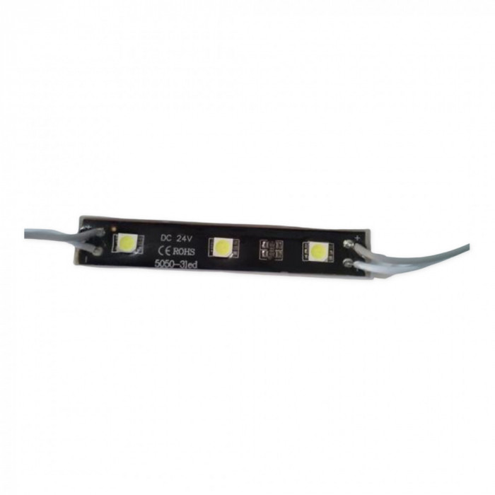 Modul 3 Smd 5050 24V Fundal Negru Lumina Alba TCT-1801