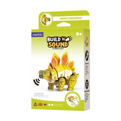 Puzzle 3D cu sunete - Stegosaurus, Build n Sound foto