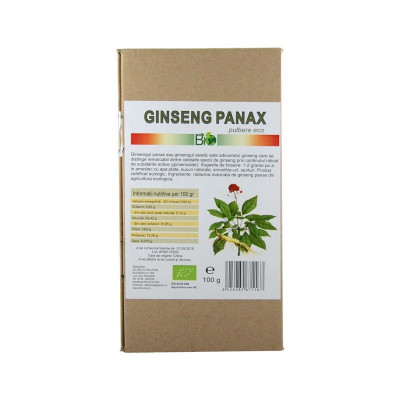 Pulbere Ginseng Panax Bio 100 grame Deco Italia foto