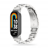 Curea Tech-Protect Stainless pentru Xiaomi Smart Band 8/8 NFC Argintiu