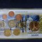 Euro set - Franța 2002-2010, 8 monede + medal UNC